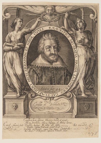 Maurits, landgraaf van Hessen door Crispijn van de Passe I