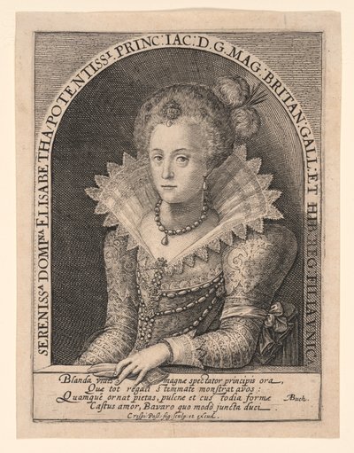 Prinses Elizabeth Stuart door Crispijn van de Passe I