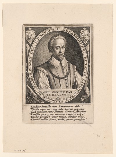 René de Laudonnière door Crispijn van de Passe I