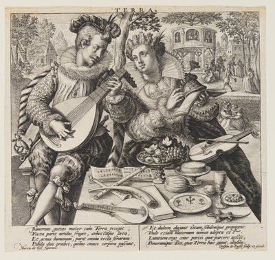 Terra (Aarde), uit De Elementen door Crispijn van de Passe I