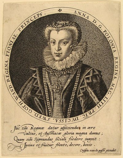 Anna Catherine Constance Vasa van Polen 1619-1651 door Crispijn van de Passe the Elder