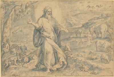 Schepping van de dieren door Crispijn van den Broeck