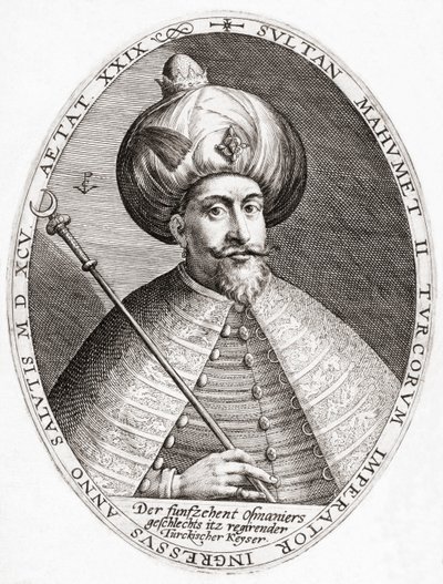 Mehmed III. Sultan, Ottomaanse Rijk. Portret. door Crispin I de (after) Passe