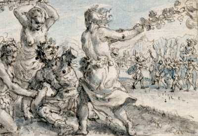 Maenaden slaan Pentheus door Crispin I de Passe
