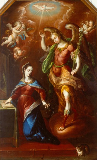De Annunciatie door Cristobal de Villalpando