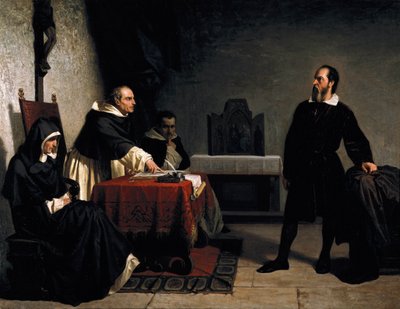 Galileo voor de Romeinse Inquisitie door Cristiano Banti