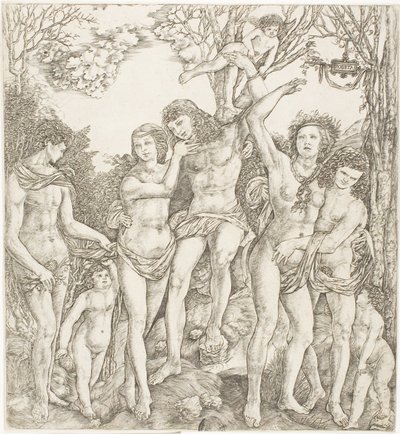 Allegorie van vleselijke liefde door Cristofano Robetta