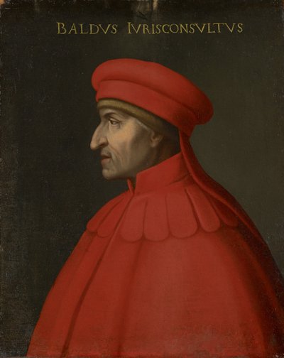 Portret van Baldo degli Ubaldi, ca. 1560 door Cristofano dell Altissimo
