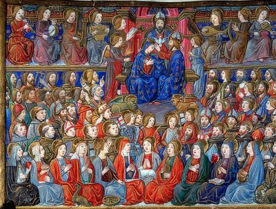 De kroning van Maria door Cristoforo De Predis