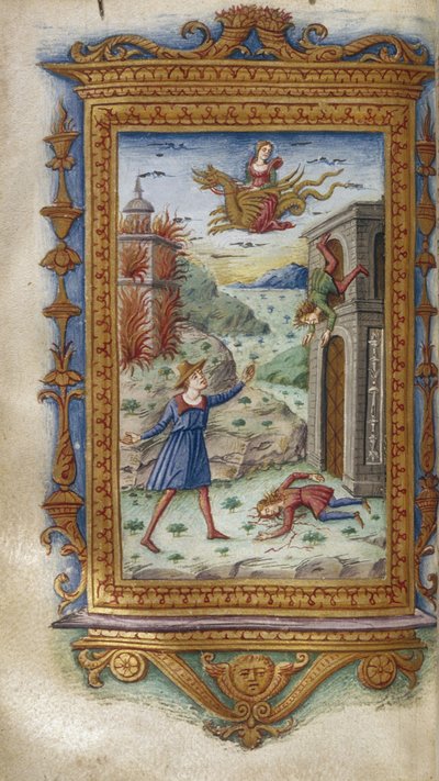 De dood van de zonen van Medea Illustratie voor The Heroides van Ovidius, 1485-1499 door Cristoforo Majorana