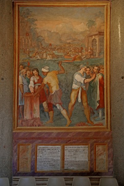 Martelaarschap en verminking van verschillende heiligen door Cristoforo & Tempesta Antonio (1555 1630) Roncalli