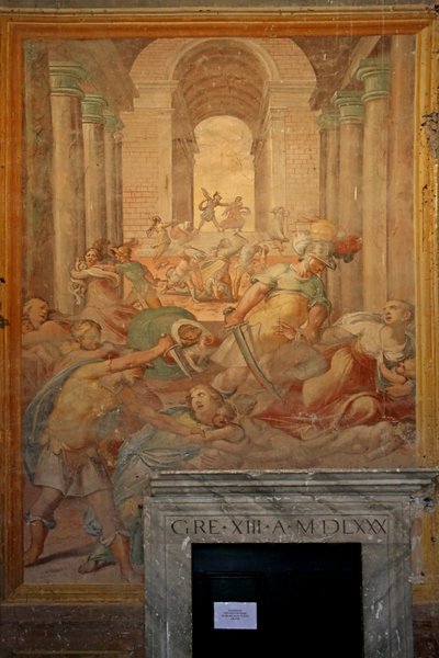 Martelaarschap van talrijke heiligen door Cristoforo & Tempesta Antonio (1555 1630) Roncalli