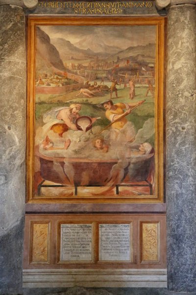 Martelaarschap van de heiligen Vitus, Modestus en zijn vrouw Crescentia door Cristoforo and Tempesta, Antonio Roncalli