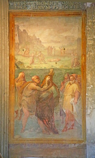 Martelaarschap van een vrouwelijke heilige door Cristoforo and Tempesta, Antonio Roncalli