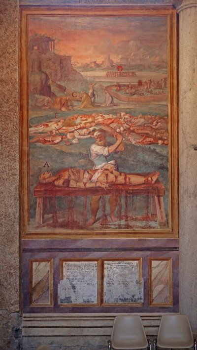 Martelaarschap van talrijke heiligen door Cristoforo and Tempesta, Antonio Roncalli