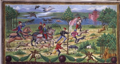 La Chasse (detail) in 