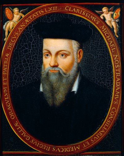 Portret van Michel de Notre Dame, Nostradamus genoemd door César de Nostredame