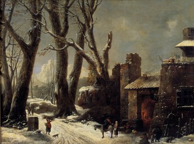 Eerste sneeuw in de Piëmont door César van Loo