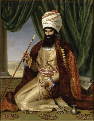 Portret van Asker Khan, Ambassadeur van Perzië, in Parijs in 1808 door Césarine Henriette Davin Mirvault