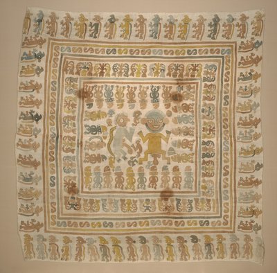 Paneel van de "gevangene" textiel door Culture Chimu