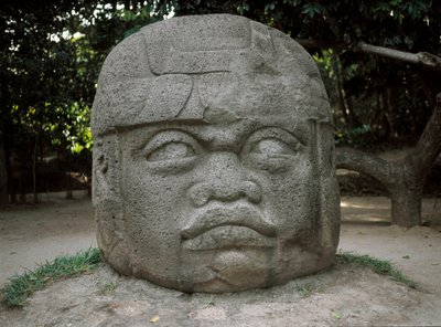 Colossaal hoofd door Culture Olmec