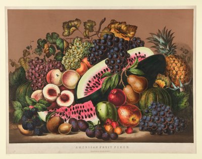 Amerikaans Fruitstuk door Currier and Ives