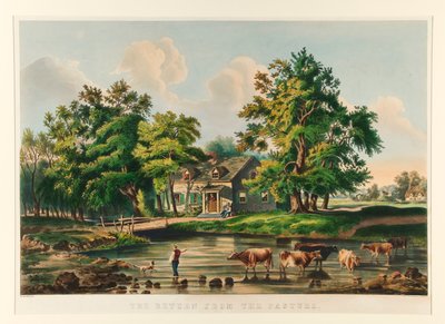 De terugkeer van de weide door Currier and Ives