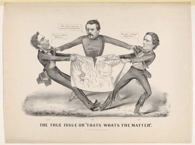 De ware kwestie of dat is het probleem, 1864 door Currier and Ives