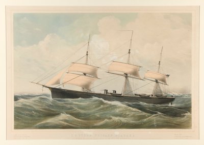 Stoomfregat Niagara van de Verenigde Staten door Currier and Ives
