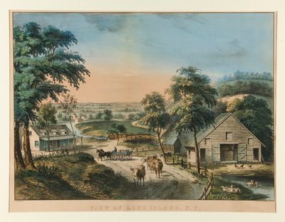 Uitzicht op Long Island, N.Y. door Currier and Ives