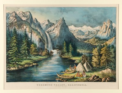 Yosemite Valley door Currier and Ives