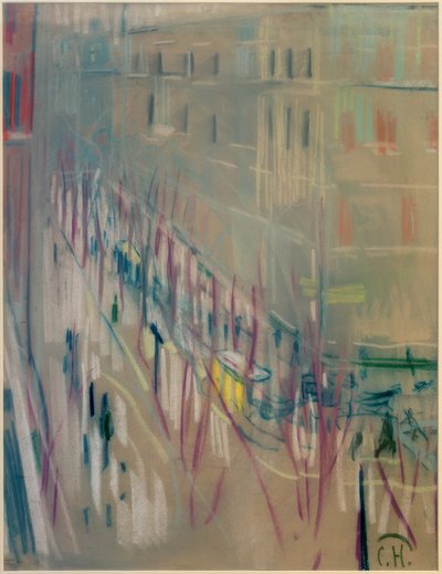 De Knesebeckstraat in de winter door Curt Herrmann
