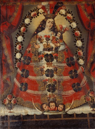 De onbevlekte ontvangenis, c.1700 door Cuzco School