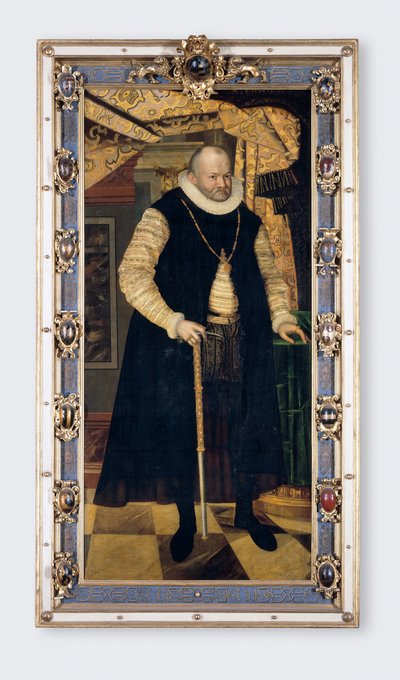 Portret van keurvorst Augustus I van Saksen (1526-1586) door Cyriacus (c.1560 1598) Roder