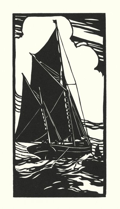 Vissersboten en schuiten: Brixham Trawler door Cyril A. Wilkinson