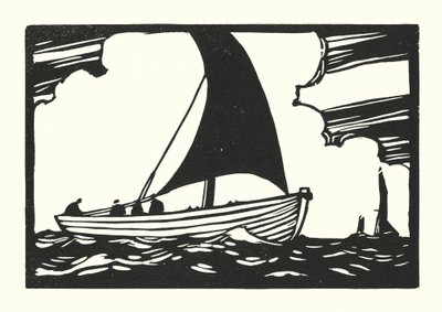Vissersboten en schuiten: Deal Galley Punt door Cyril A. Wilkinson