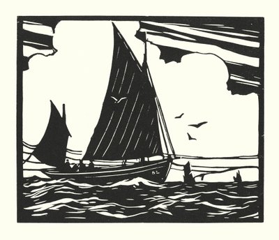 Vissersboten en schuiten: Deal Lugger door Cyril A. Wilkinson