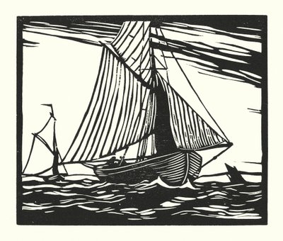 Vissersboten en schuiten: Visserssmak, begin 19e eeuw door Cyril A. Wilkinson