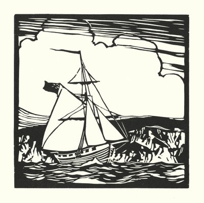 Vissersboten en schuiten: Revenue Cutter door Cyril A. Wilkinson