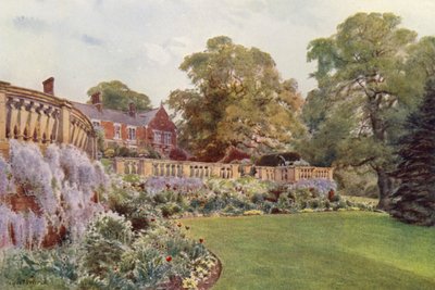 Oostkant van het terras, Bagshot Park door Cyril Ward
