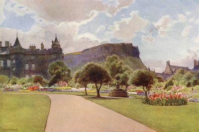 De noordtuin, Holyrood Palace door Cyril Ward