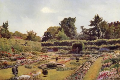 De oude vijvertuin, Hampton Court door Cyril Ward