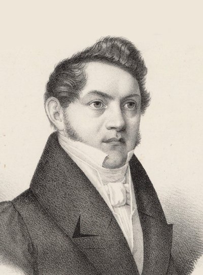 Portret van Carl Gottlieb Reissiger 1798-1859, ca. 1830 door Czauczik