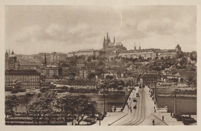 Manesbrug en het kasteel, Praag door Czech Photographer
