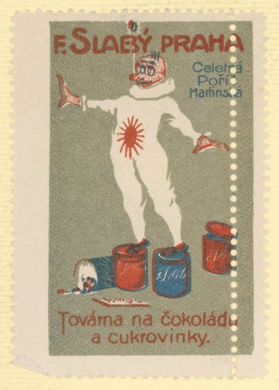 F Slaby chocolade- en suikerwarenfabriek, Praag door Czech School