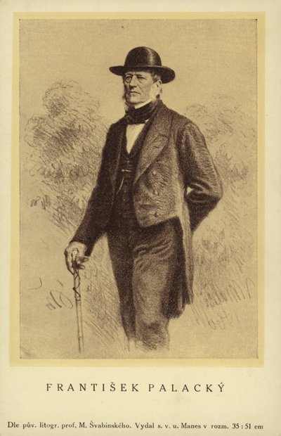 Frantisek Palacky (1798-1876), Tsjechische historicus en politicus door Czech School