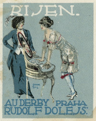 Oktober. Au Derby Rudolf Dole mode, Praag door Czech School