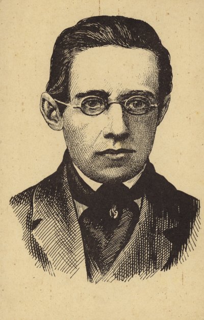 Portret van Bedrich Smetana door Czech School
