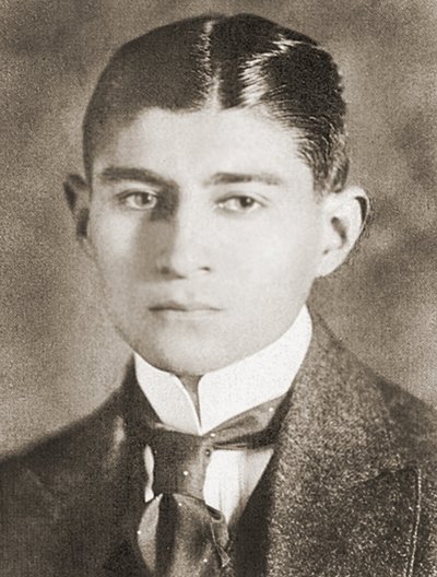 Portret van Franz Kafka, (1883 – 1924) door Czech School
