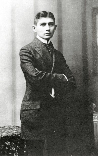 Portret van Franz Kafka, (1883 – 1924) door Czech School